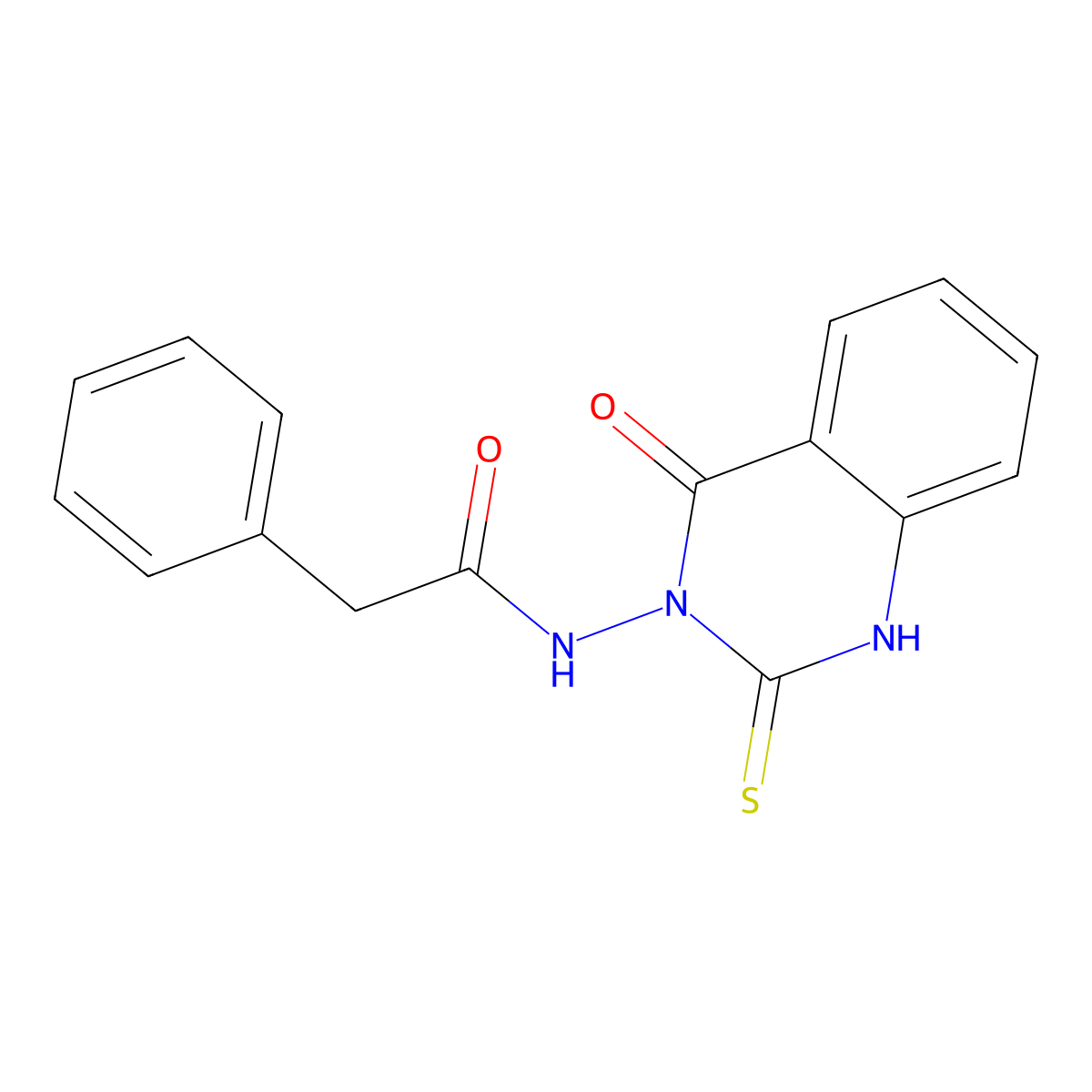 N-(4-oxo-2-sulfanylidene-1H-quinazolin-3-yl)-2-phenylacetamide molecular structure, CAS 29025-06-7