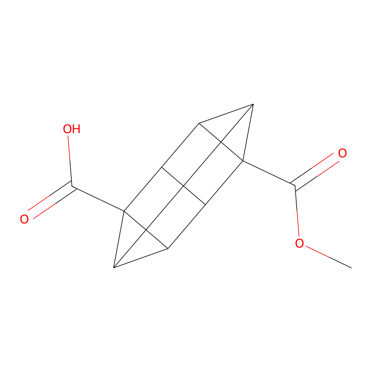 6-Methoxycarbonylpentacyclo[3.3.0.02,4.03,7.06,8]octane-2-carboxylic acid molecular structure, CAS 2902597-81-1