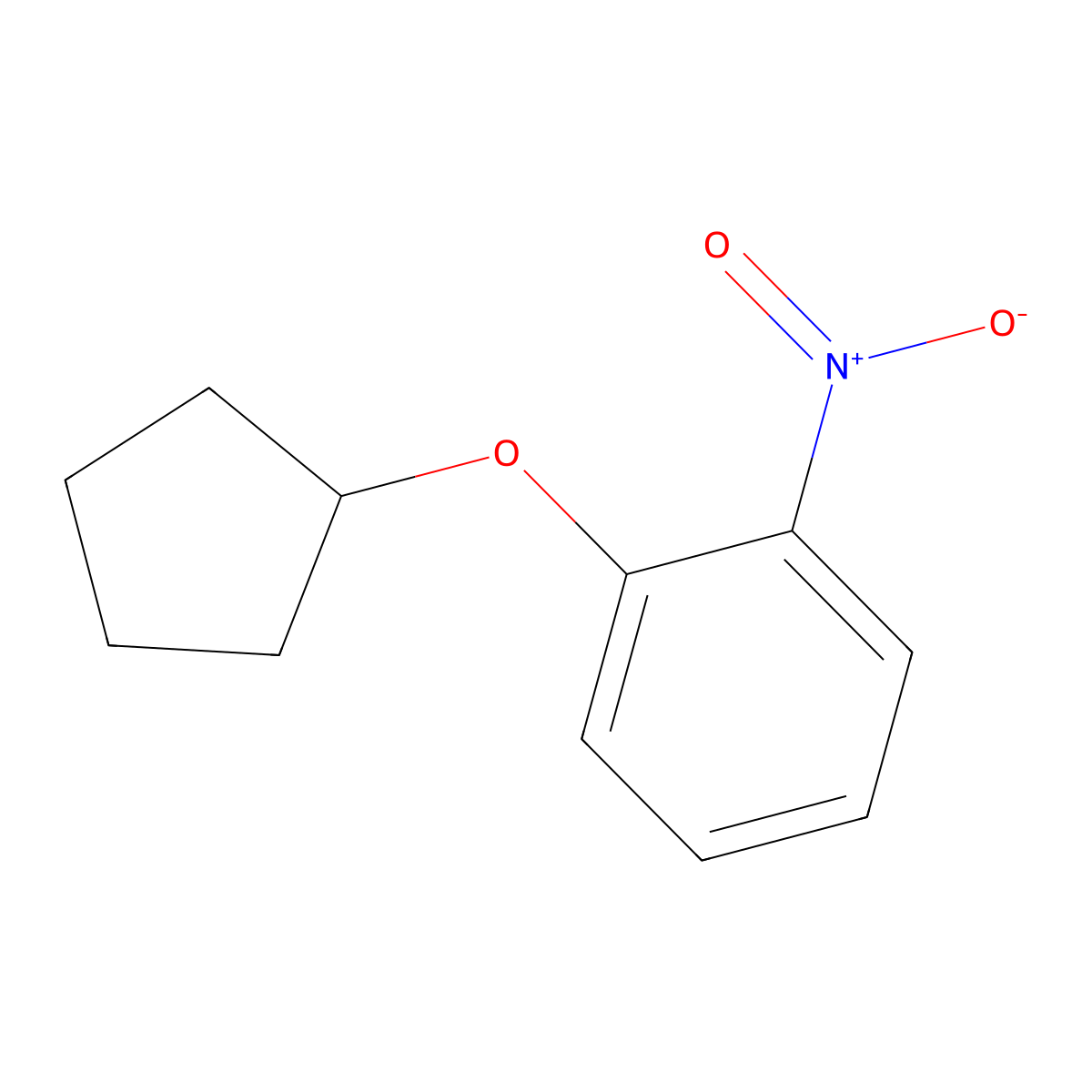 1-(Cyclopentyloxy)-2-nitrobenzene molecular structure, CAS 29026-77-5