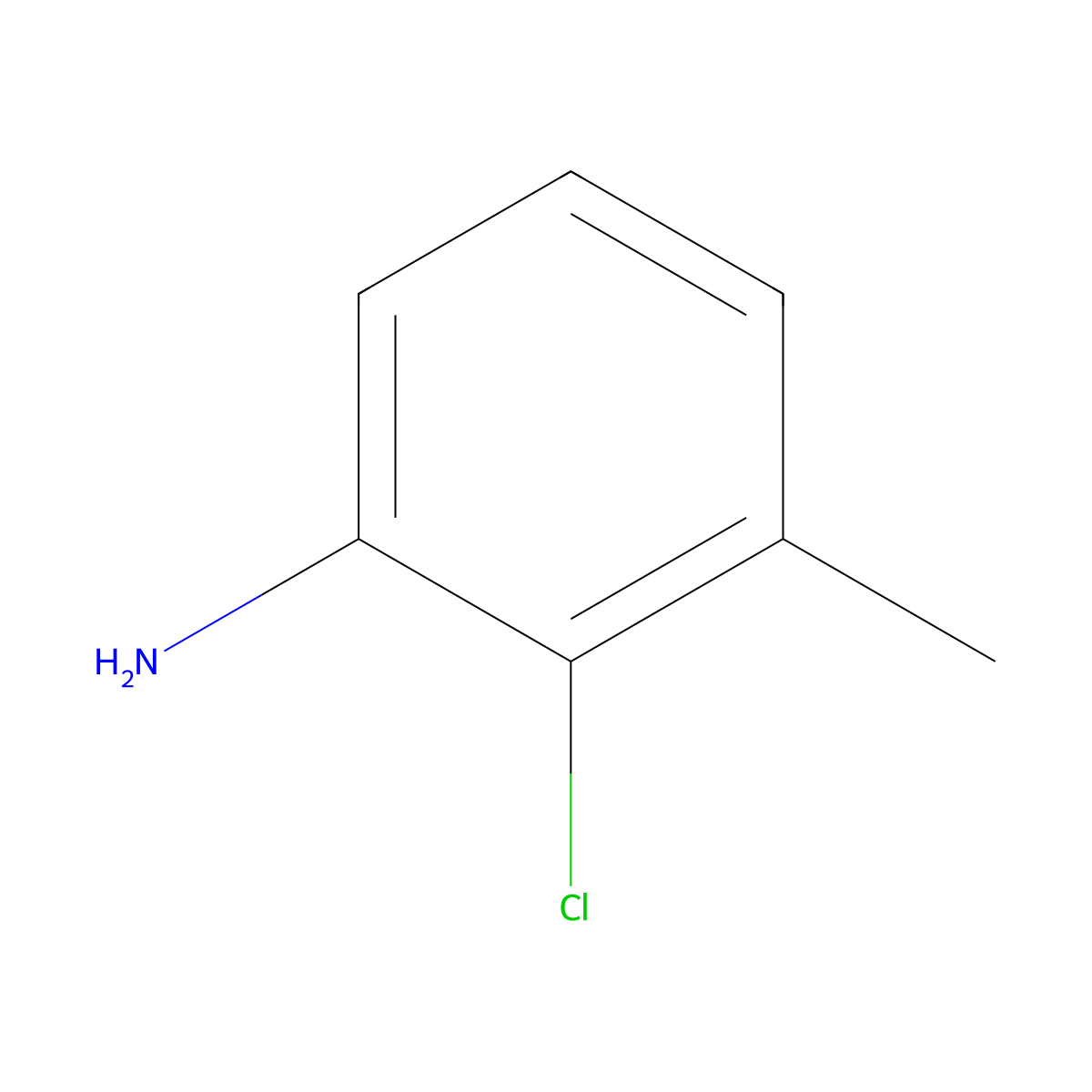 2-Chloro-m-toluidine molecular structure, CAS 29027-17-6
