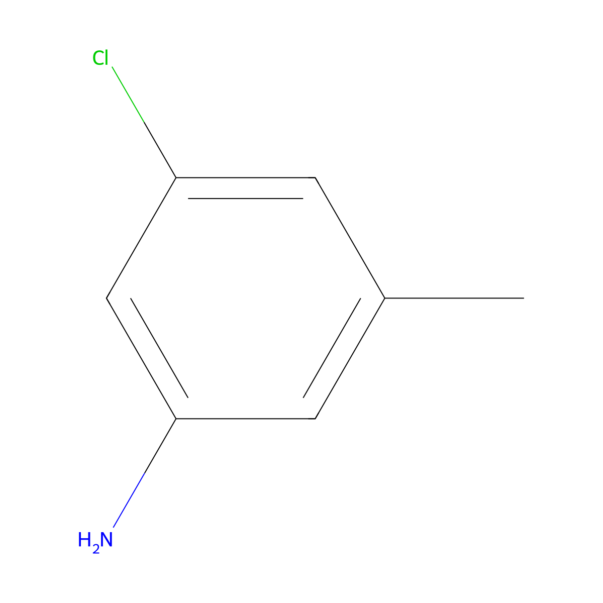 3-Chloro-5-methylaniline molecular structure, CAS 29027-20-1