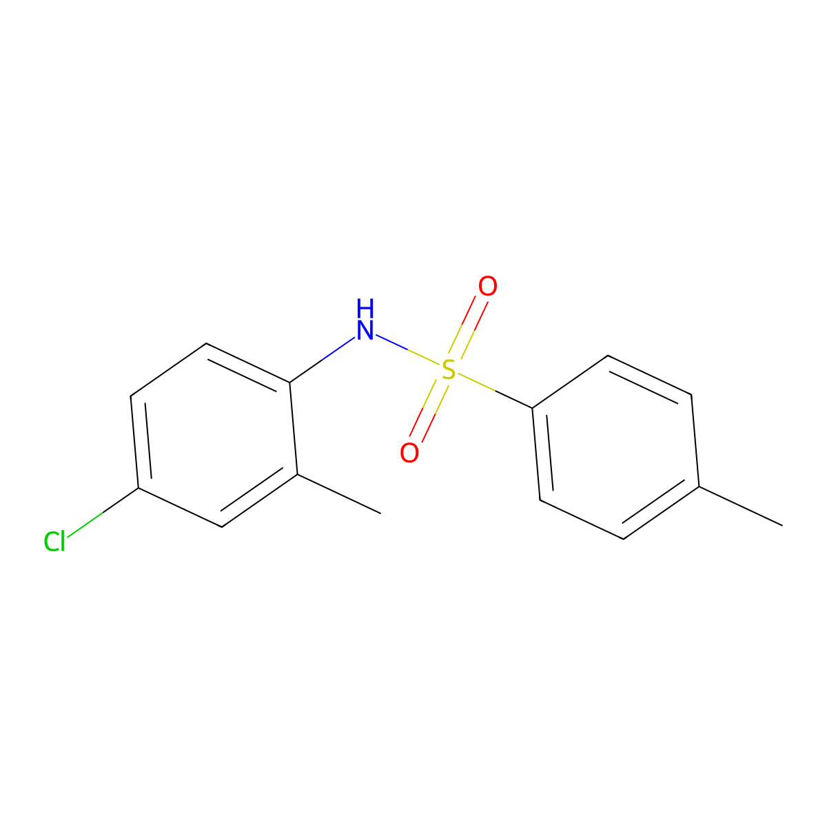 N-(4-chloro-2-methylphenyl)-4-methylbenzenesulfonamide molecular structure, CAS 2903-35-7