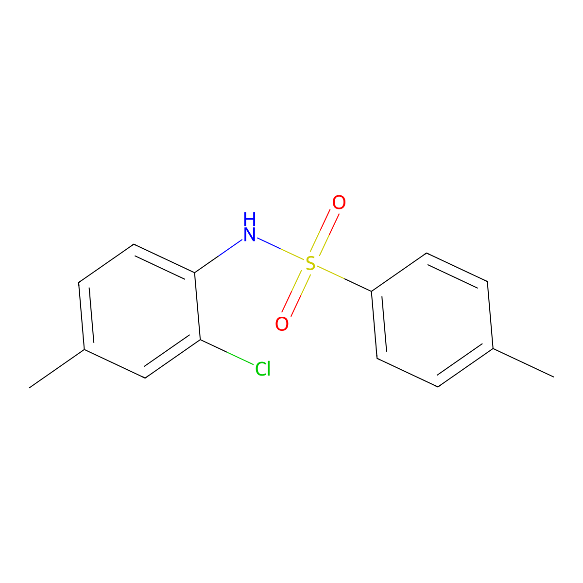 N-(2-Chloro-4-methylphenyl)-4-methylbenzenesulfonamide molecular structure, CAS 2903-37-9