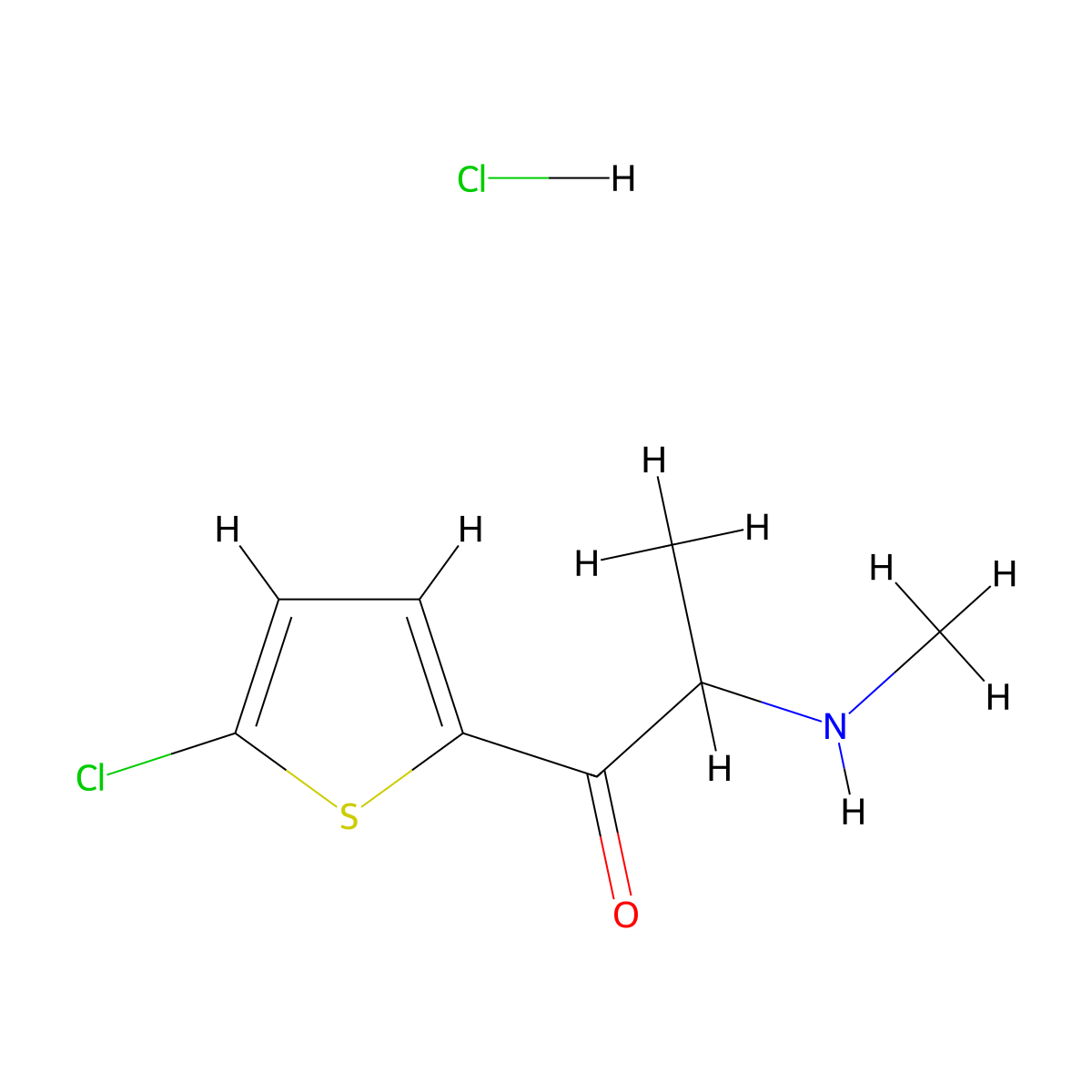 5-chloro-2-Thiothinone (hydrochloride) molecular structure, CAS 2903386-66-1