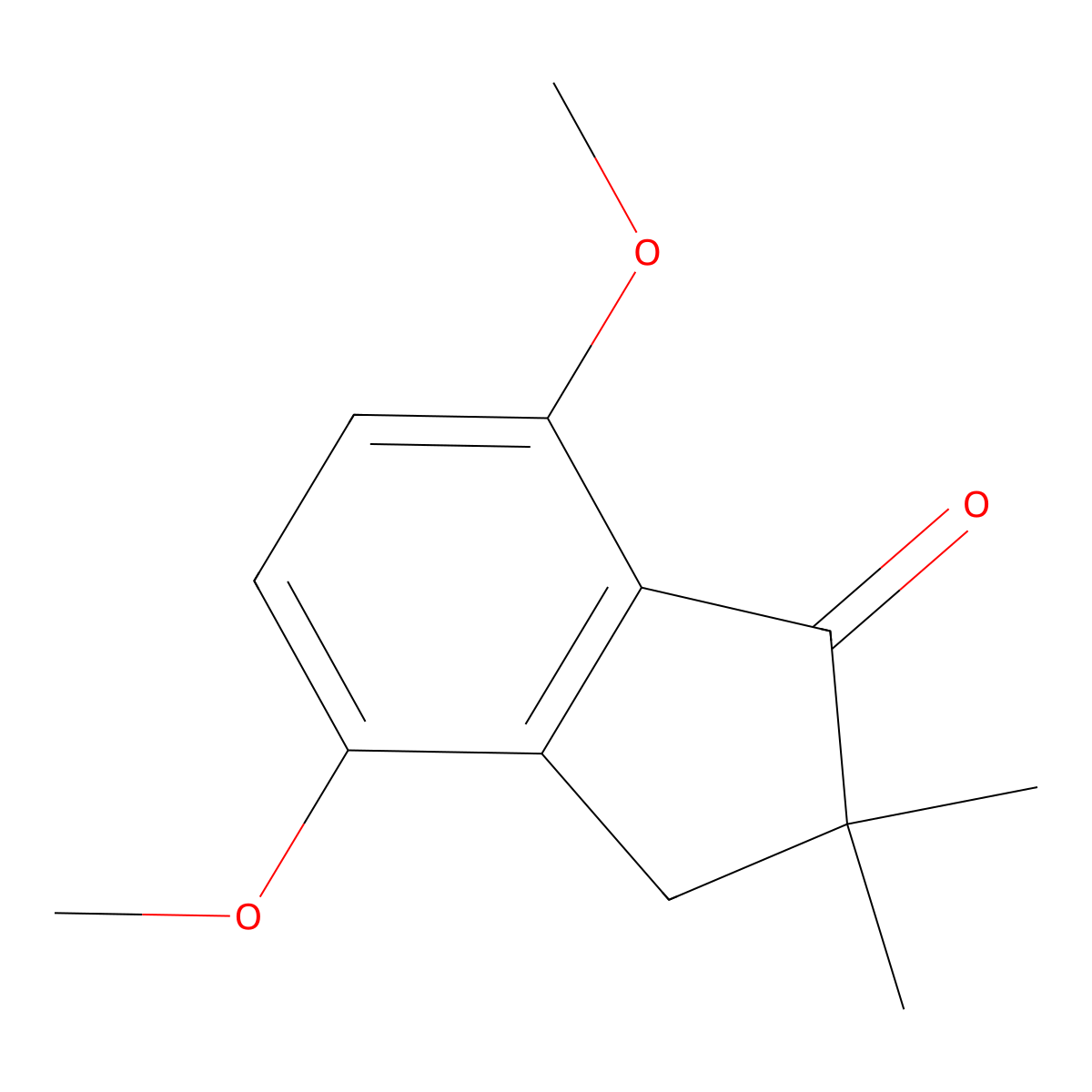 2,3-Dihydro-4,7-dimethoxy-2,2-dimethyl-1H-inden-1-one molecular structure, CAS 290352-25-9
