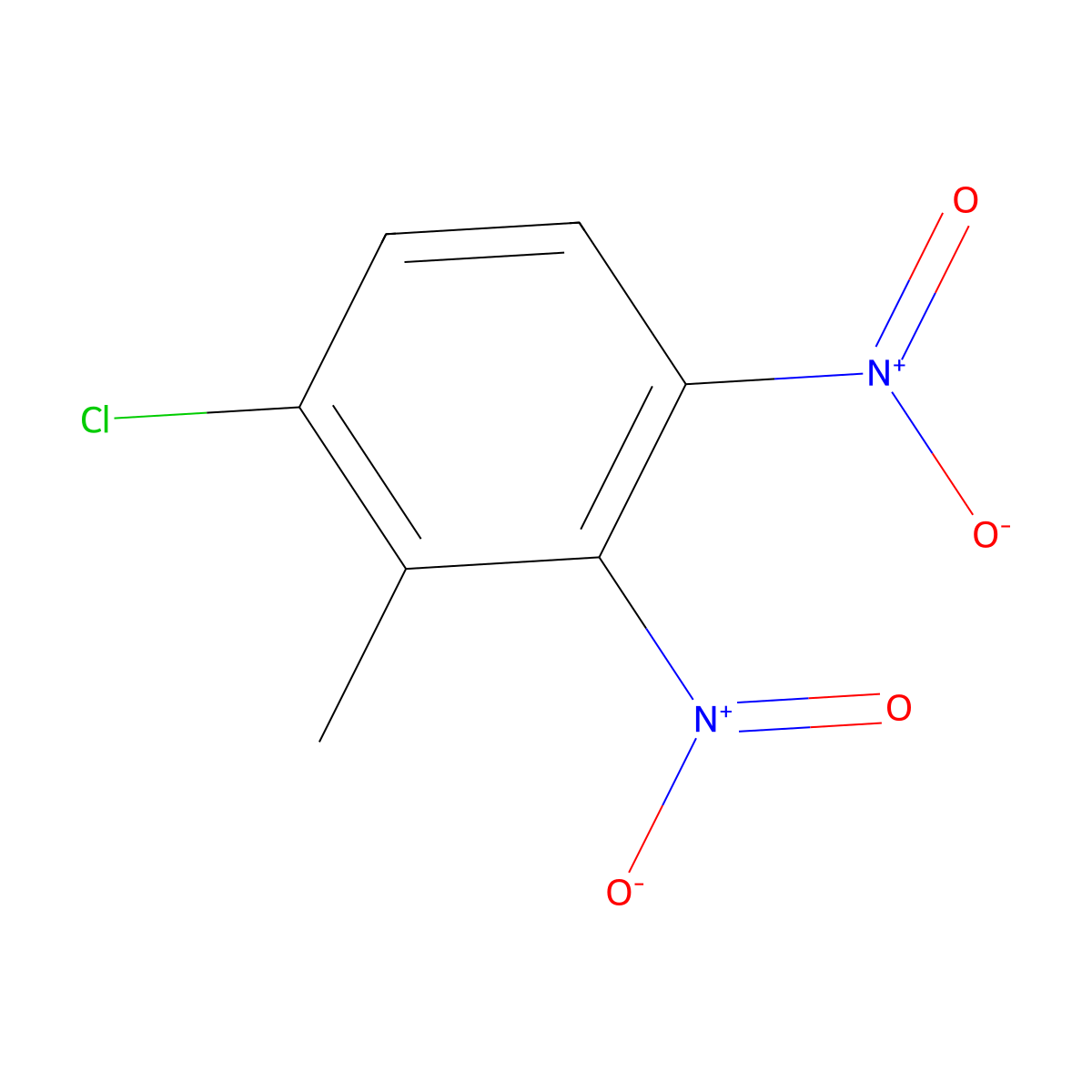1-Chloro-2-methyl-3,4-dinitrobenzene molecular structure, CAS 290353-56-9