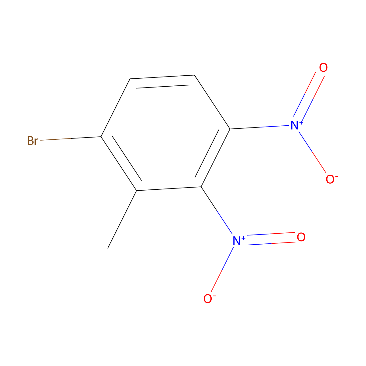 1-Bromo-2-methyl-3,4-dinitrobenzene molecular structure, CAS 290353-57-0
