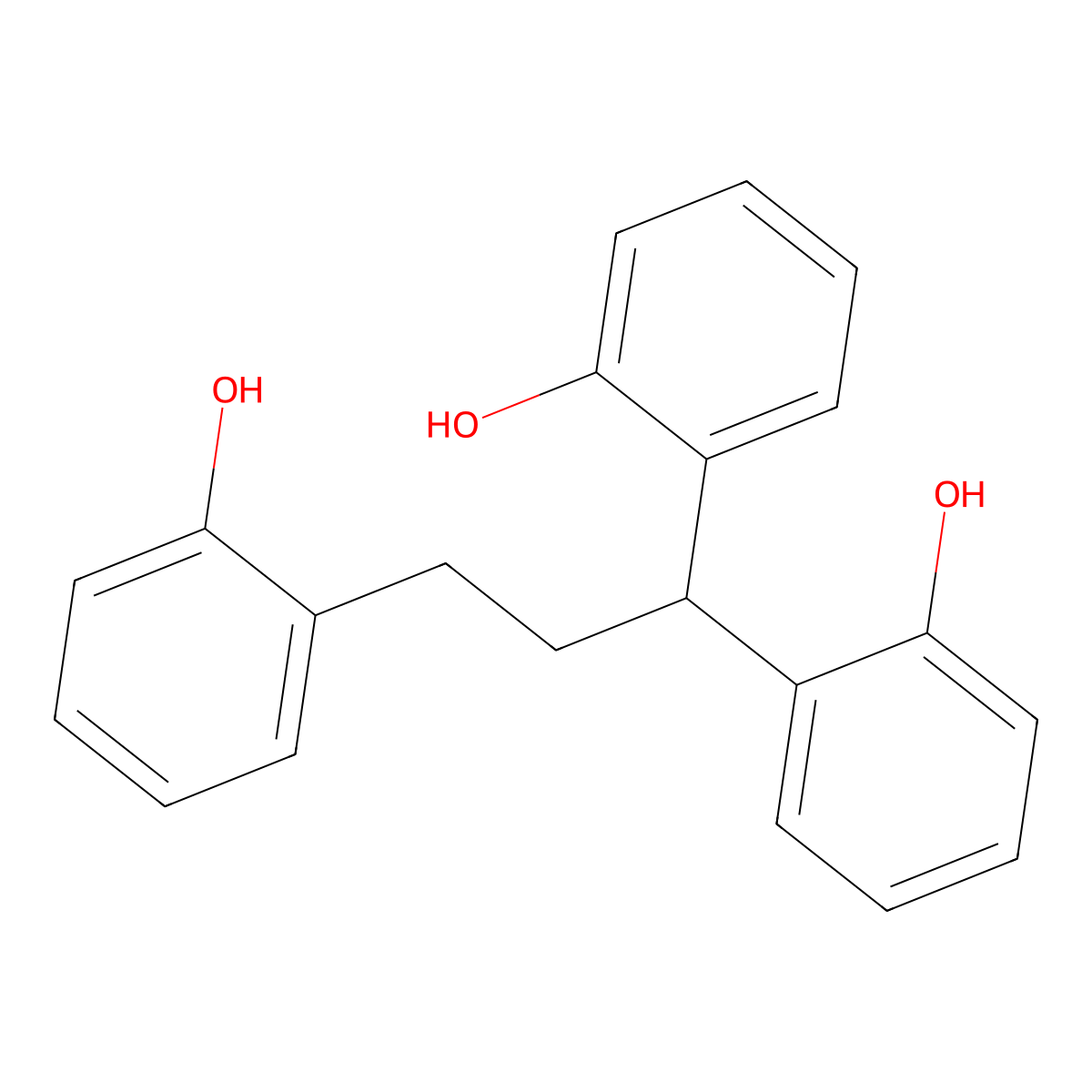 Phenol, (1-propanyl-3-ylidene)tris- molecular structure, CAS 29036-21-3