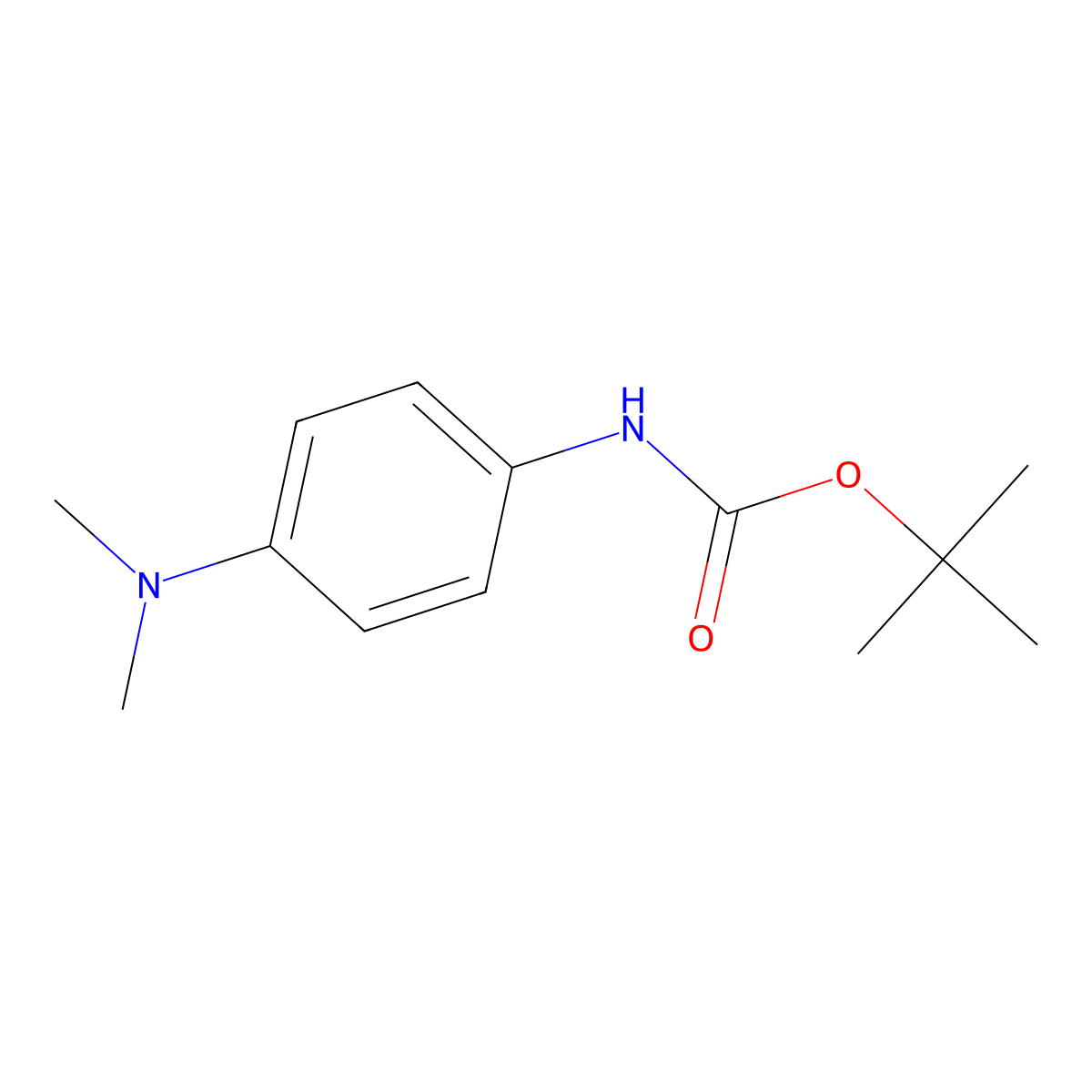 tert-Butyl (4-(dimethylamino)phenyl)carbamate molecular structure, CAS 290365-83-2