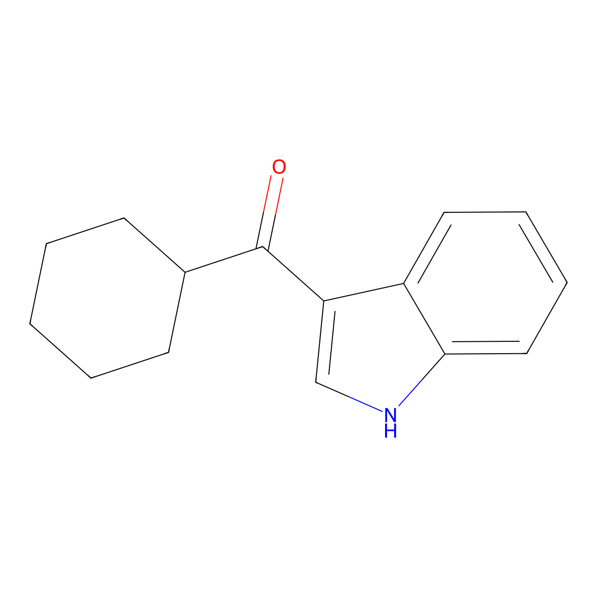 cyclohexyl(1H-indol-3-yl)methanone molecular structure, CAS 290365-98-9