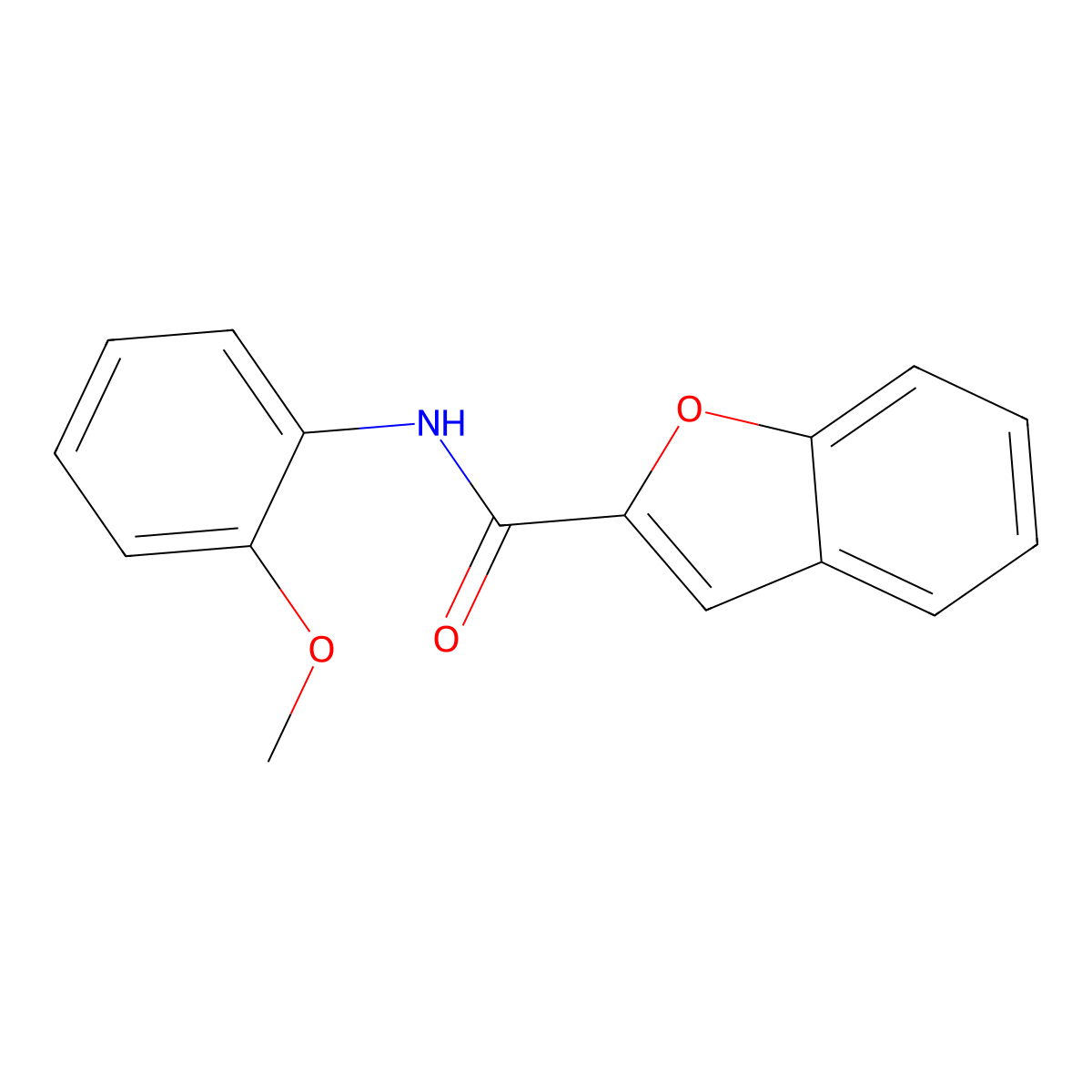 N-(2-methoxyphenyl)-1-benzofuran-2-carboxamide molecular structure, CAS 29037-78-3