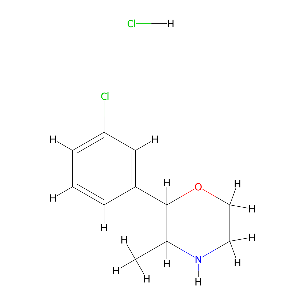 3-Chlorophenmetrazine (hydrochloride) molecular structure, CAS 2903889-68-7