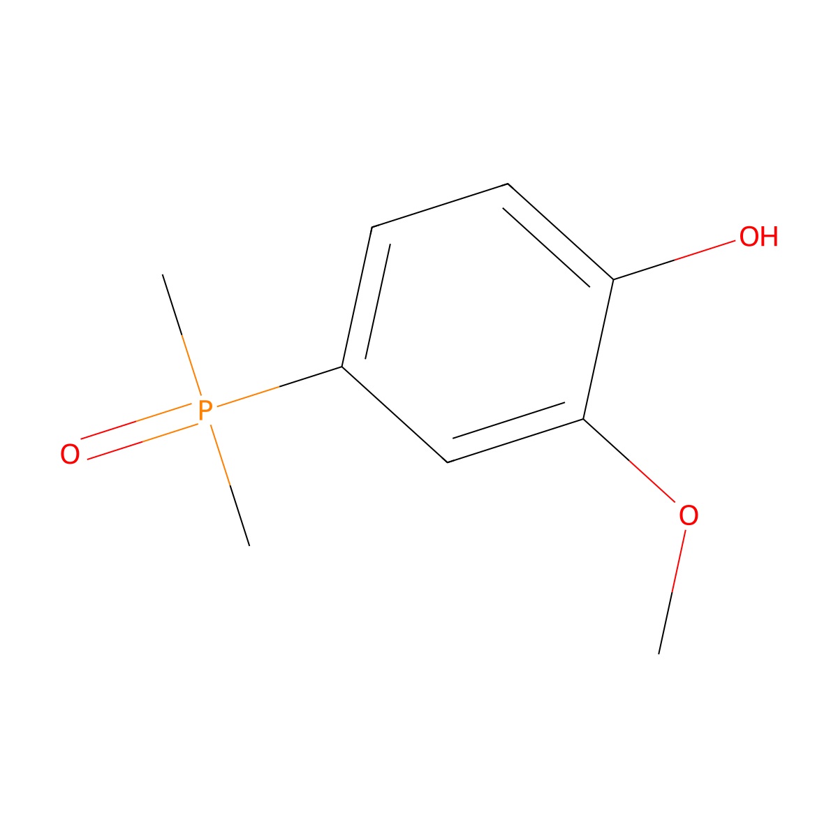 4-(Dimethylphosphoryl)-2-methoxyphenol molecular structure, CAS 2903923-63-5
