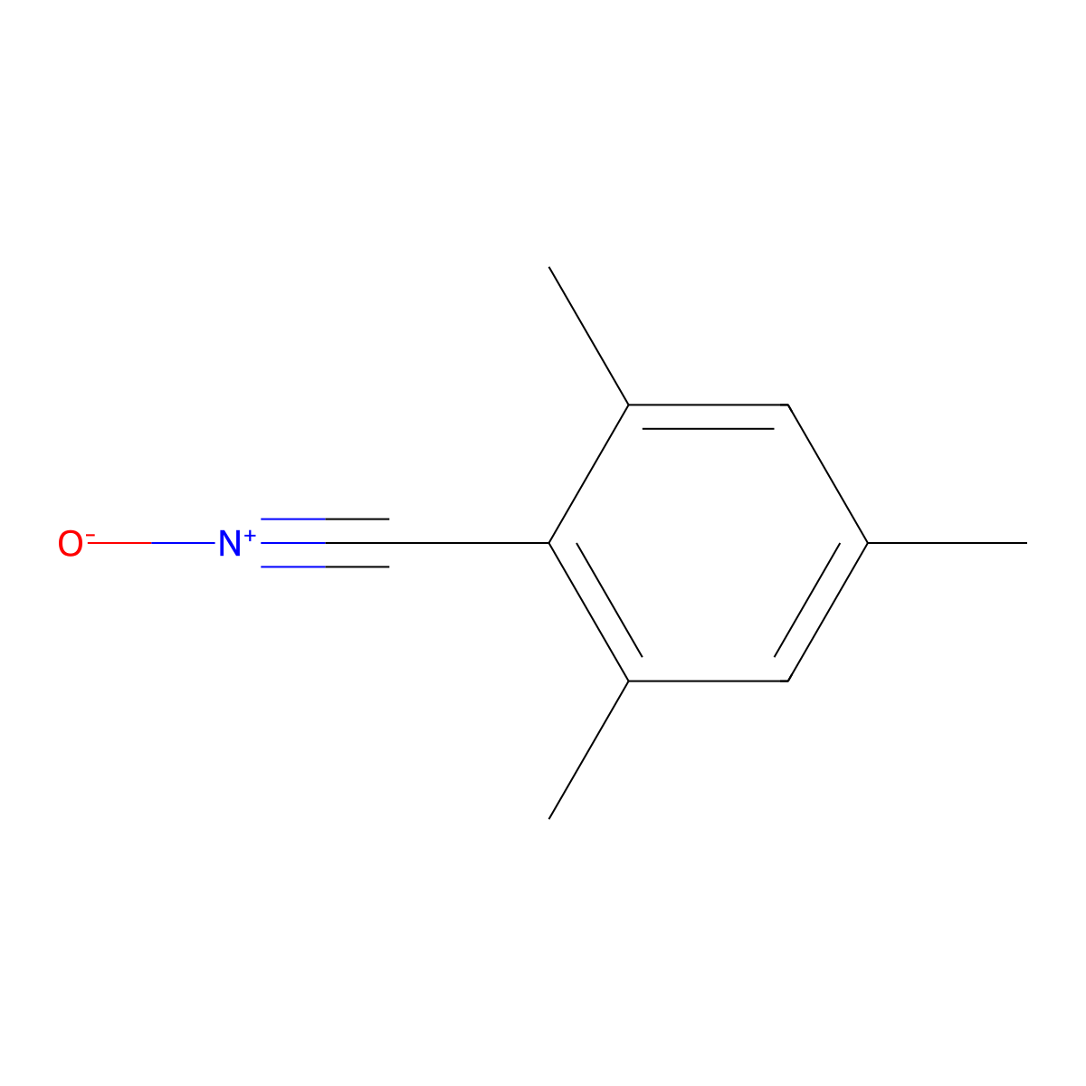 2,4,6-Trimethylbenzonitrile N-oxide molecular structure, CAS 2904-57-6