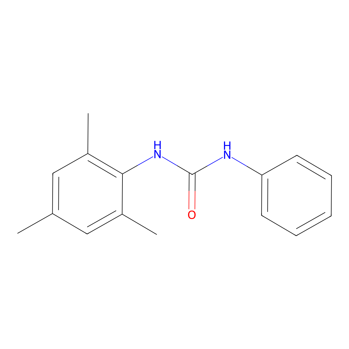 1-Phenyl-3-(2,4,6-Trimethylphenyl)Urea molecular structure, CAS 2904-67-8