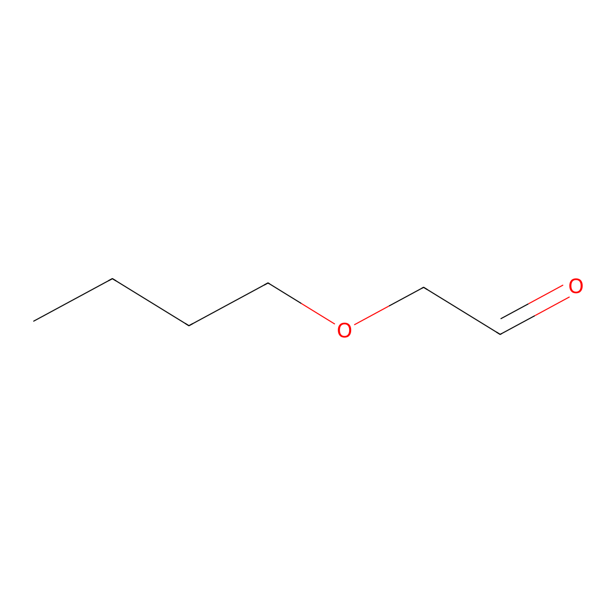 Butoxyacetaldehyde molecular structure, CAS 29043-89-8