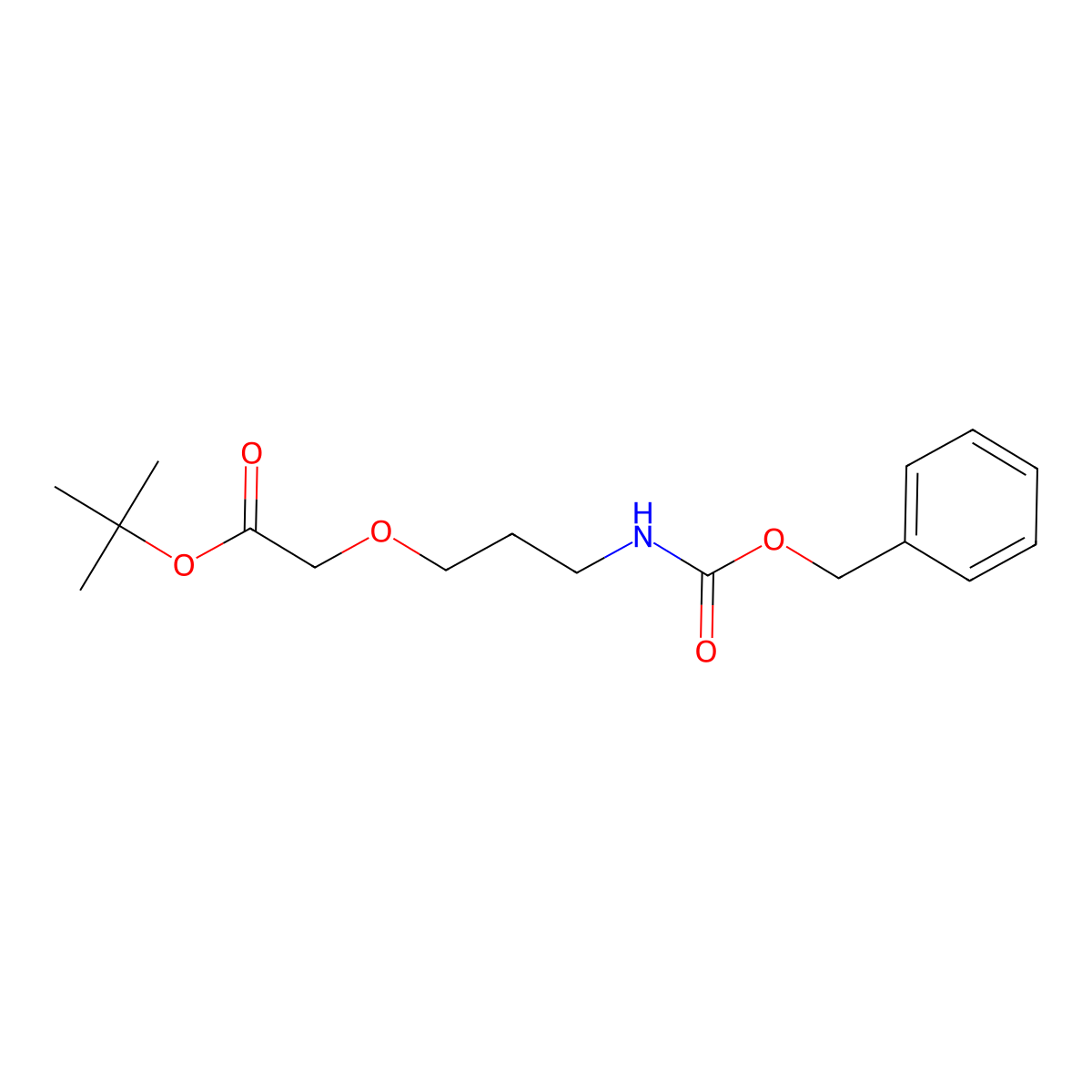 tert-Butyl 2-[3-(Cbz-amino)propoxy]acetate molecular structure, CAS 2904551-60-4
