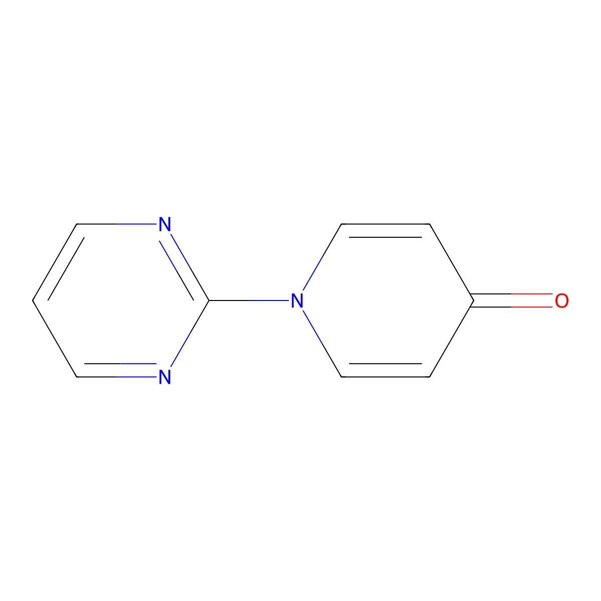 1-(2-Pyrimidinyl)-1H-4-pyridinone molecular structure, CAS 29049-26-1