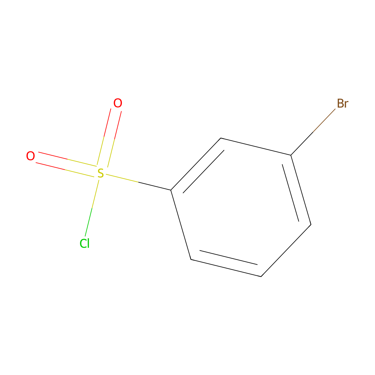 m-Bromobenzenesulphonyl chloride molecular structure, CAS 2905-24-0