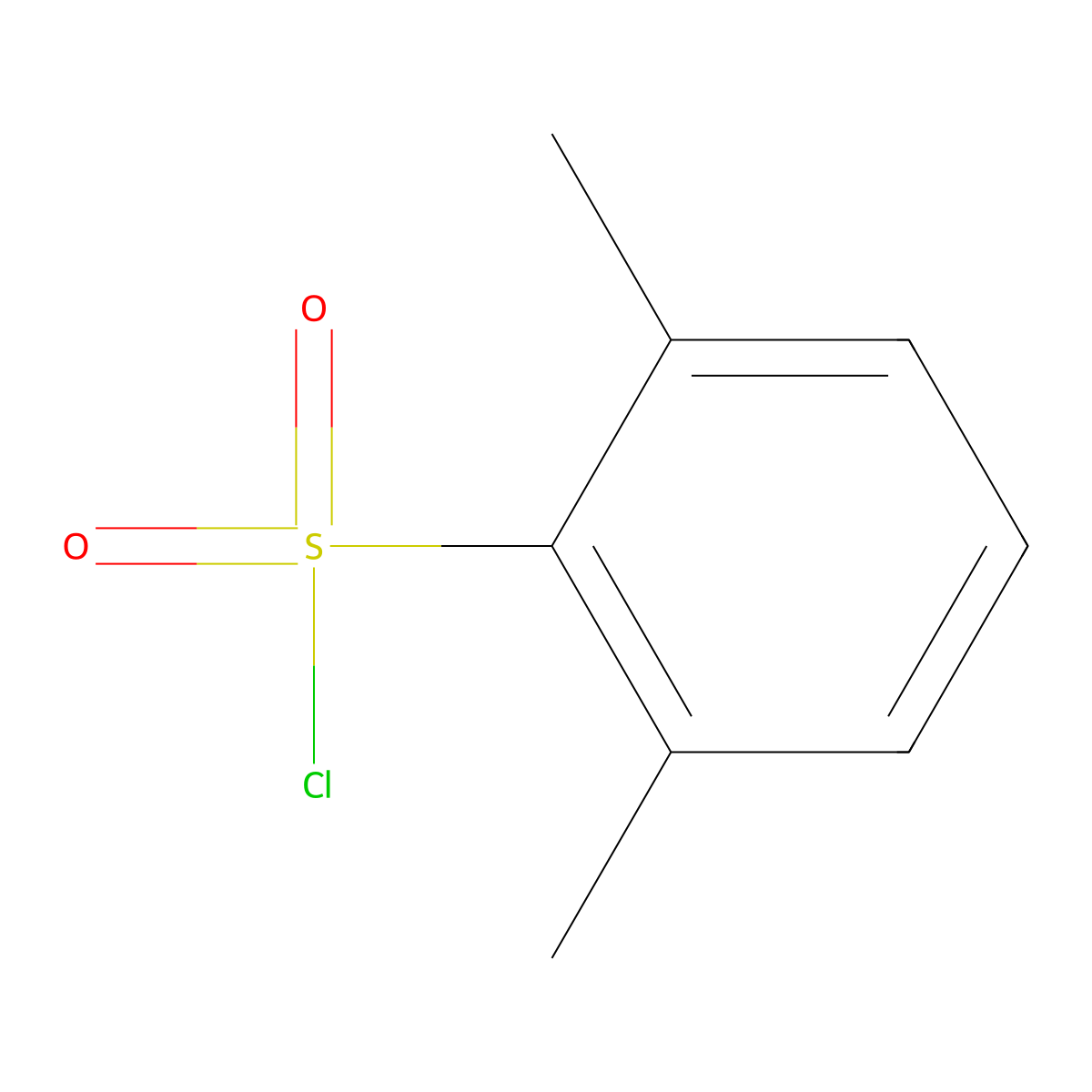 2,6-Dimethylbenzene-1-sulfonyl chloride molecular structure, CAS 2905-29-5