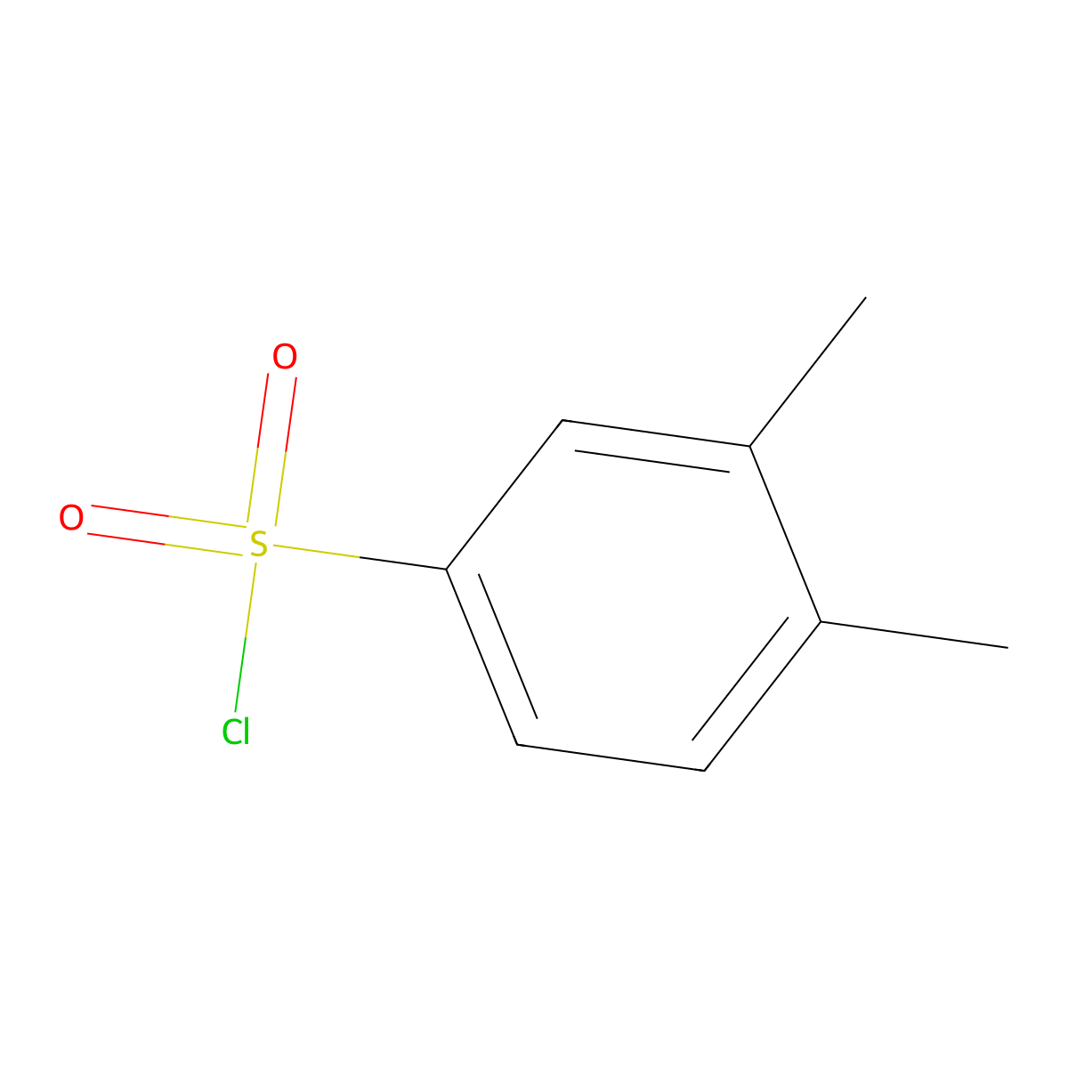 3,4-Dimethylbenzenesulfonyl chloride molecular structure, CAS 2905-30-8