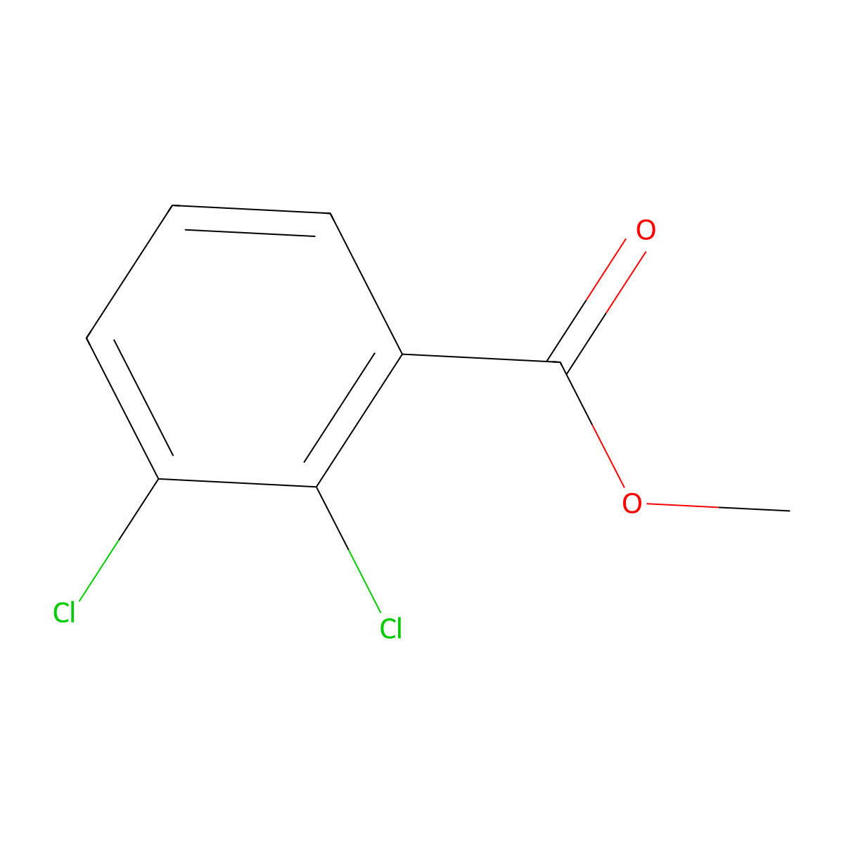 Benzoic acid, 2,3-dichloro-, methyl ester molecular structure, CAS 2905-54-6