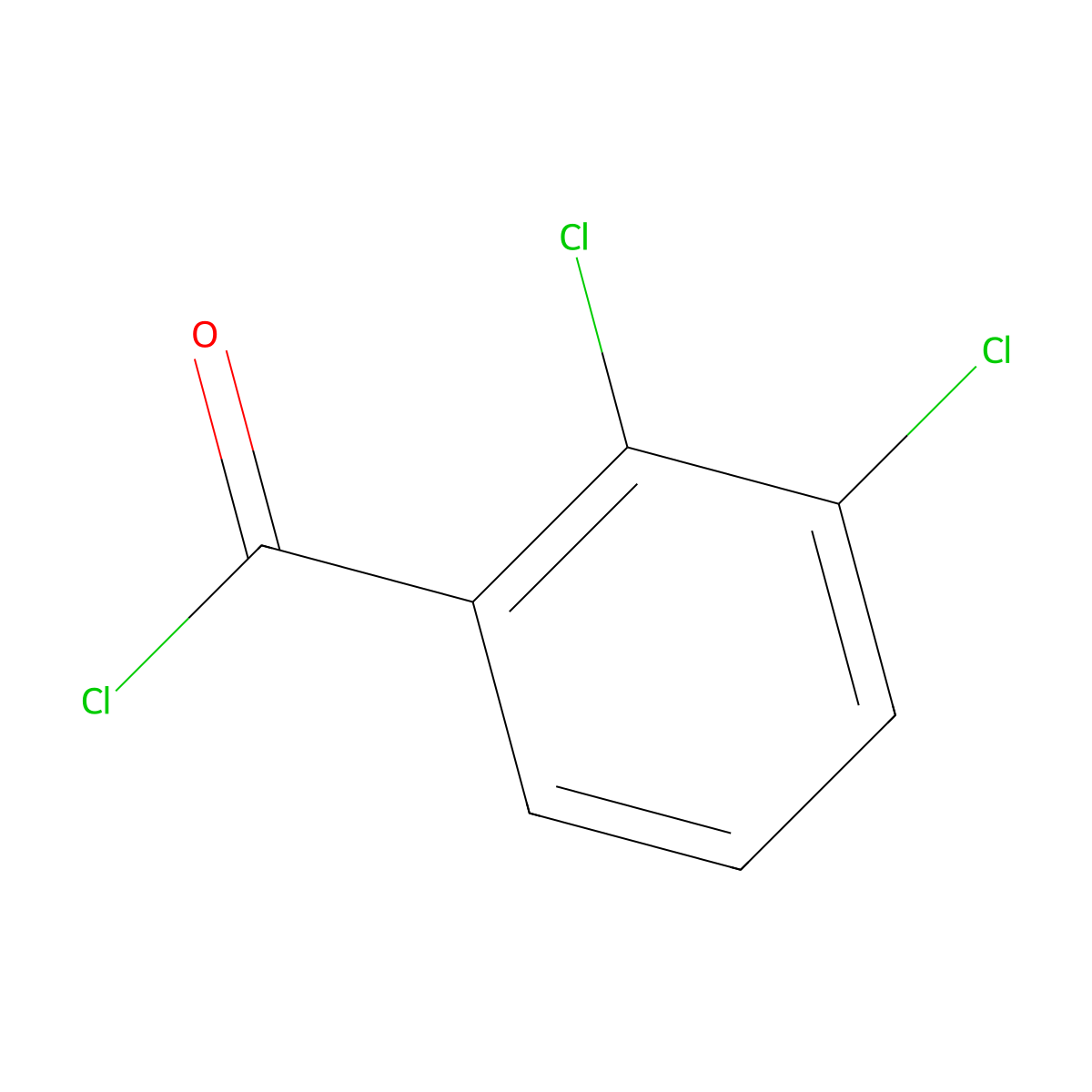 2,3-Dichlorobenzoyl chloride molecular structure, CAS 2905-60-4