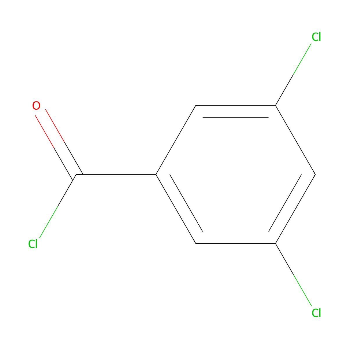 3,5-Dichlorobenzoyl chloride molecular structure, CAS 2905-62-6
