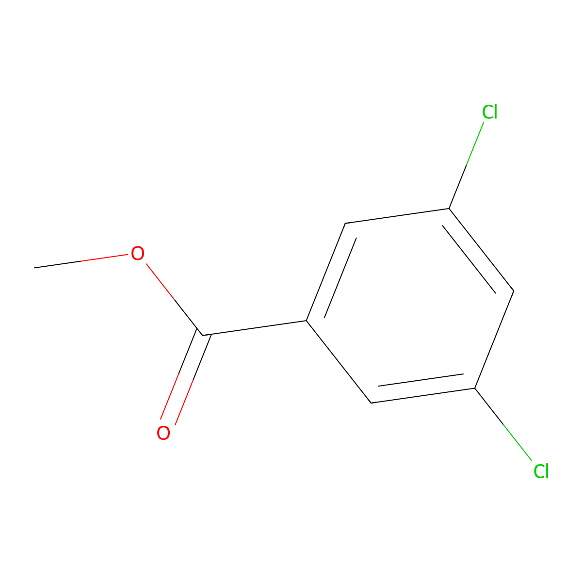 Methyl 3,5-dichlorobenzoate molecular structure, CAS 2905-67-1