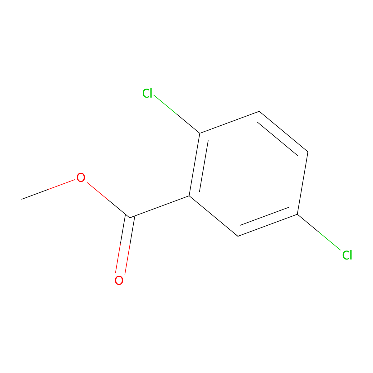 Methyl 2,5-dichlorobenzoate molecular structure, CAS 2905-69-3