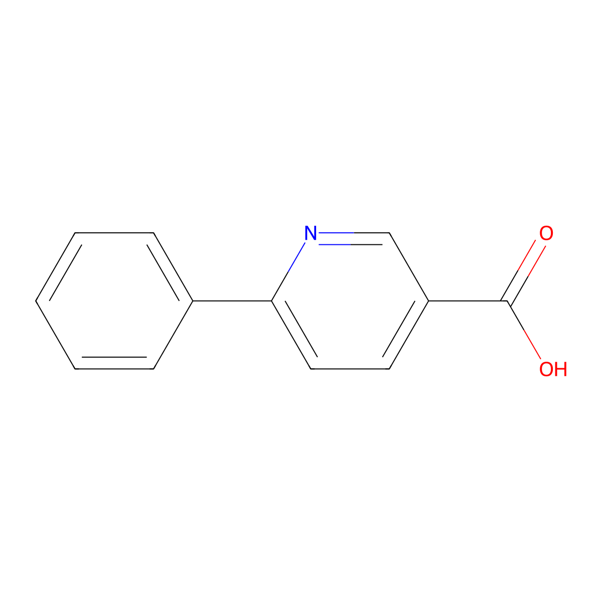 6-Phenylnicotinic acid molecular structure, CAS 29051-44-3