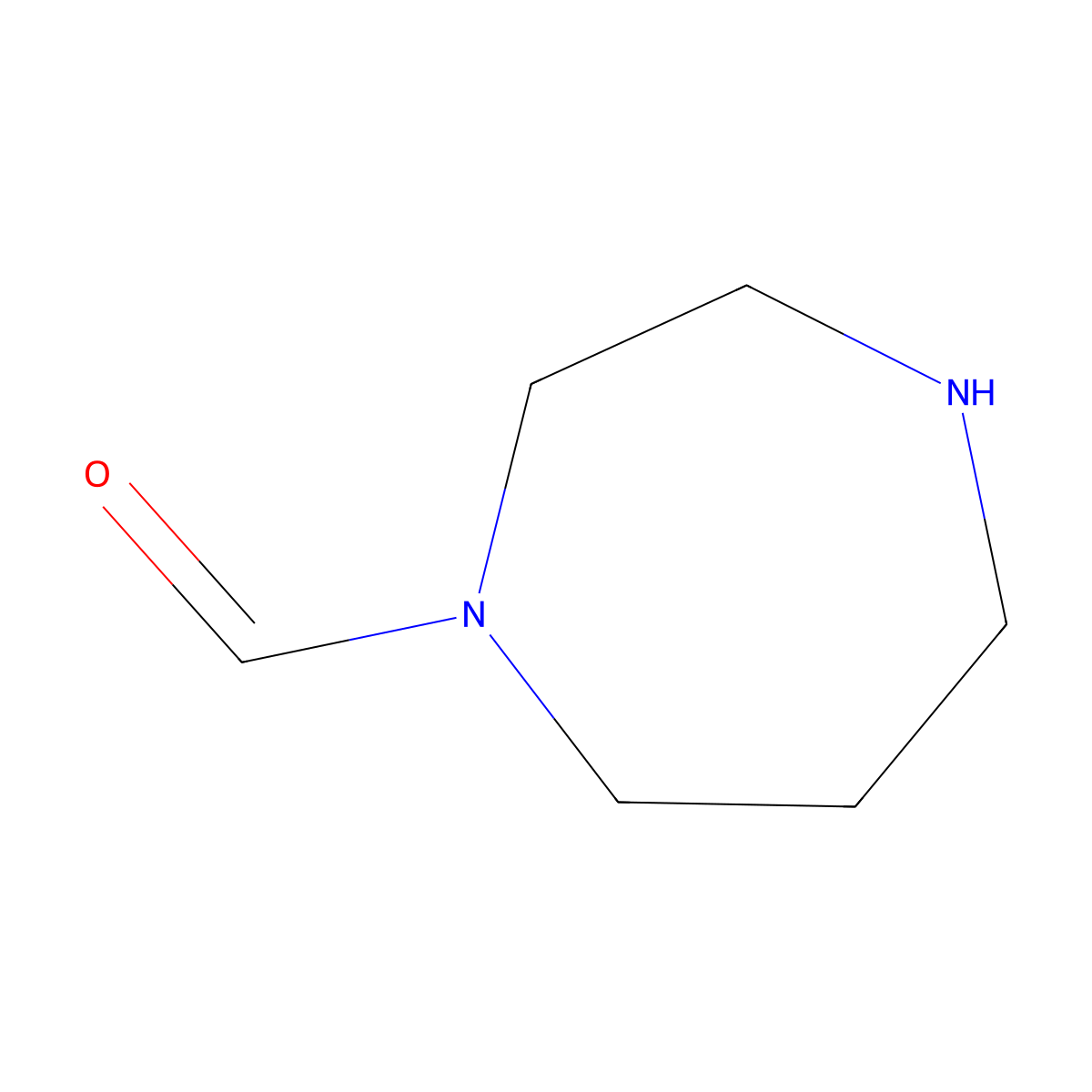 1,4-Diazepane-1-carbaldehyde molecular structure, CAS 29053-62-1