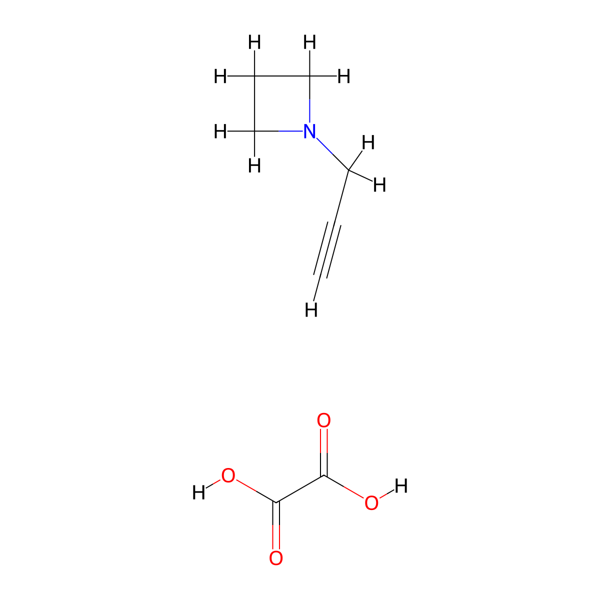 Oxalic acid;1-prop-2-ynylazetidine molecular structure, CAS 2905323-00-2