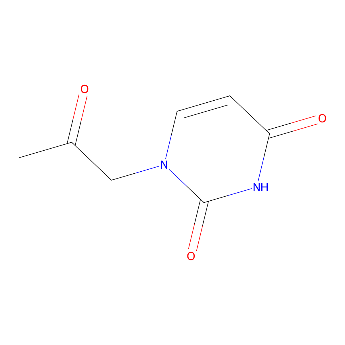 1-(2-Oxopropyl)pyrimidine-2,4(1H,3H)-dione molecular structure, CAS 29054-73-7