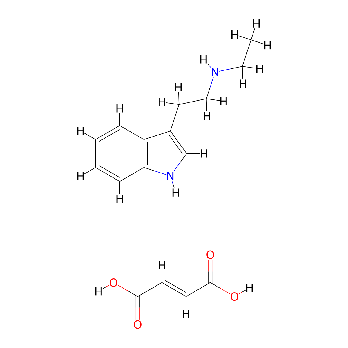 N-Ethyltryptamine (hemifumarate) molecular structure, CAS 2905409-98-3