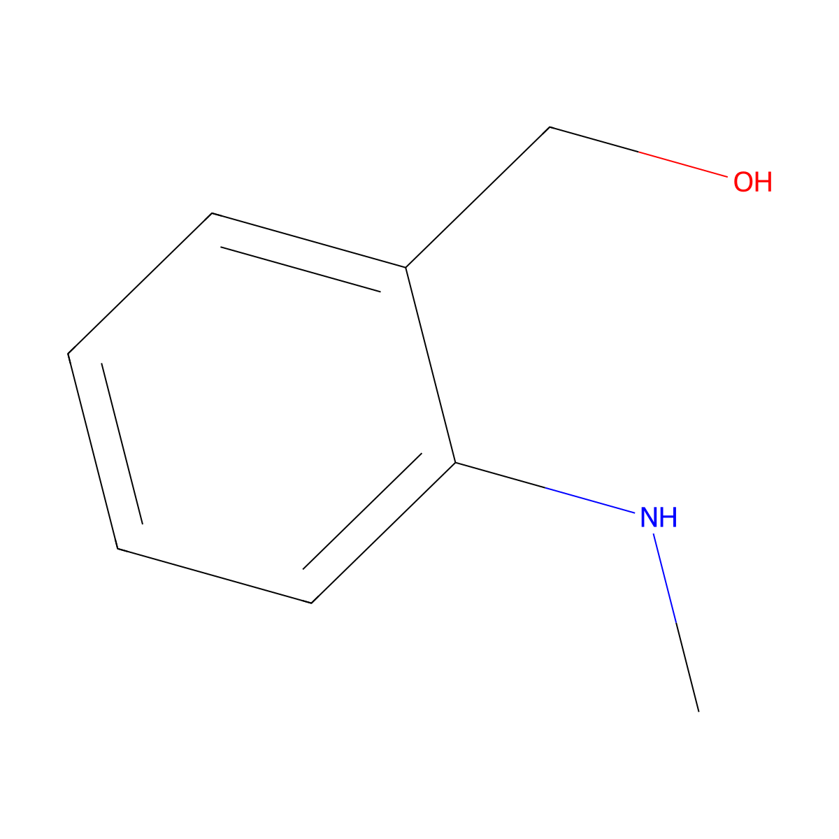 (2-(Methylamino)phenyl)methanol molecular structure, CAS 29055-08-1