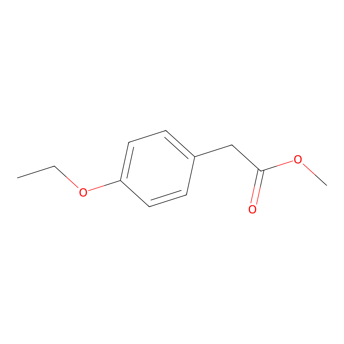 Methyl 4-Ethoxyphenylacetate molecular structure, CAS 29056-03-9