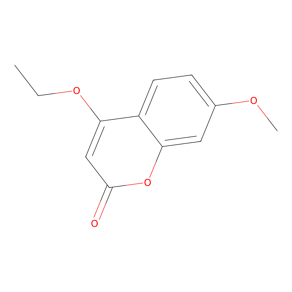 4-Ethoxy-7-methoxycoumarin molecular structure, CAS 29064-32-2