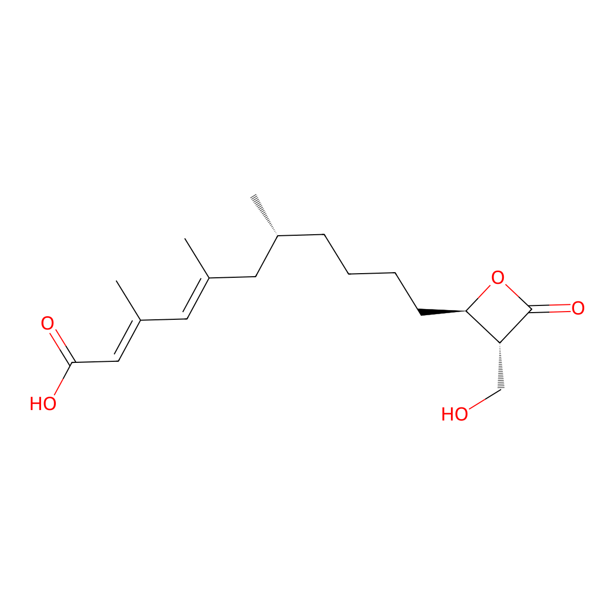 Hymeglusin molecular structure, CAS 29066-42-0