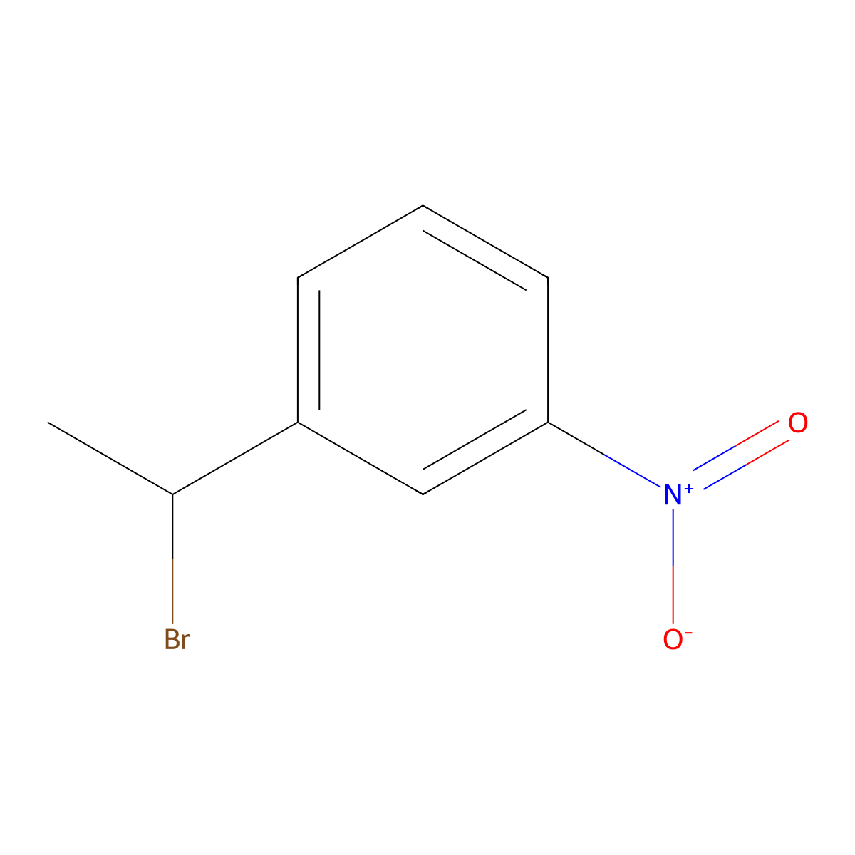 1-(1-Bromoethyl)-3-nitrobenzene molecular structure, CAS 29067-55-8