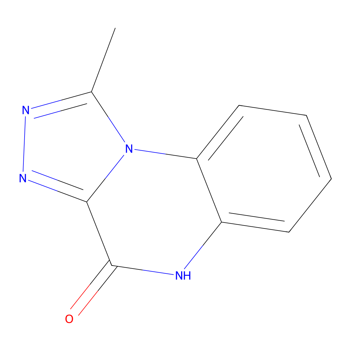 1-methyl[1,2,4]triazolo[4,3-a]quinoxalin-4(5H)-one molecular structure, CAS 29067-88-7