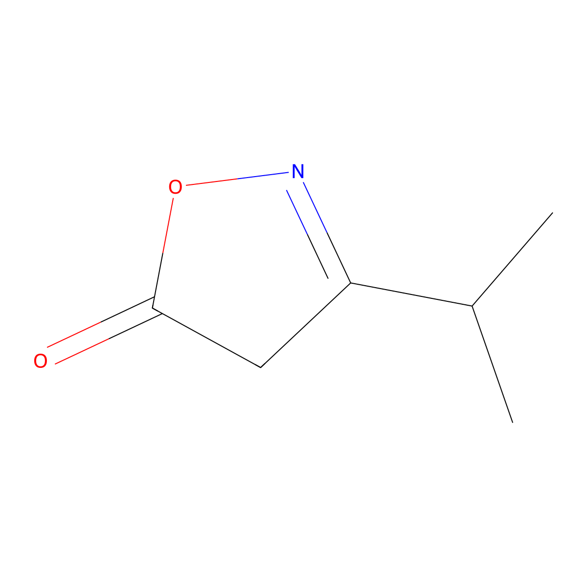 3-(Propan-2-yl)-4,5-dihydro-1,2-oxazol-5-one molecular structure, CAS 29068-23-3