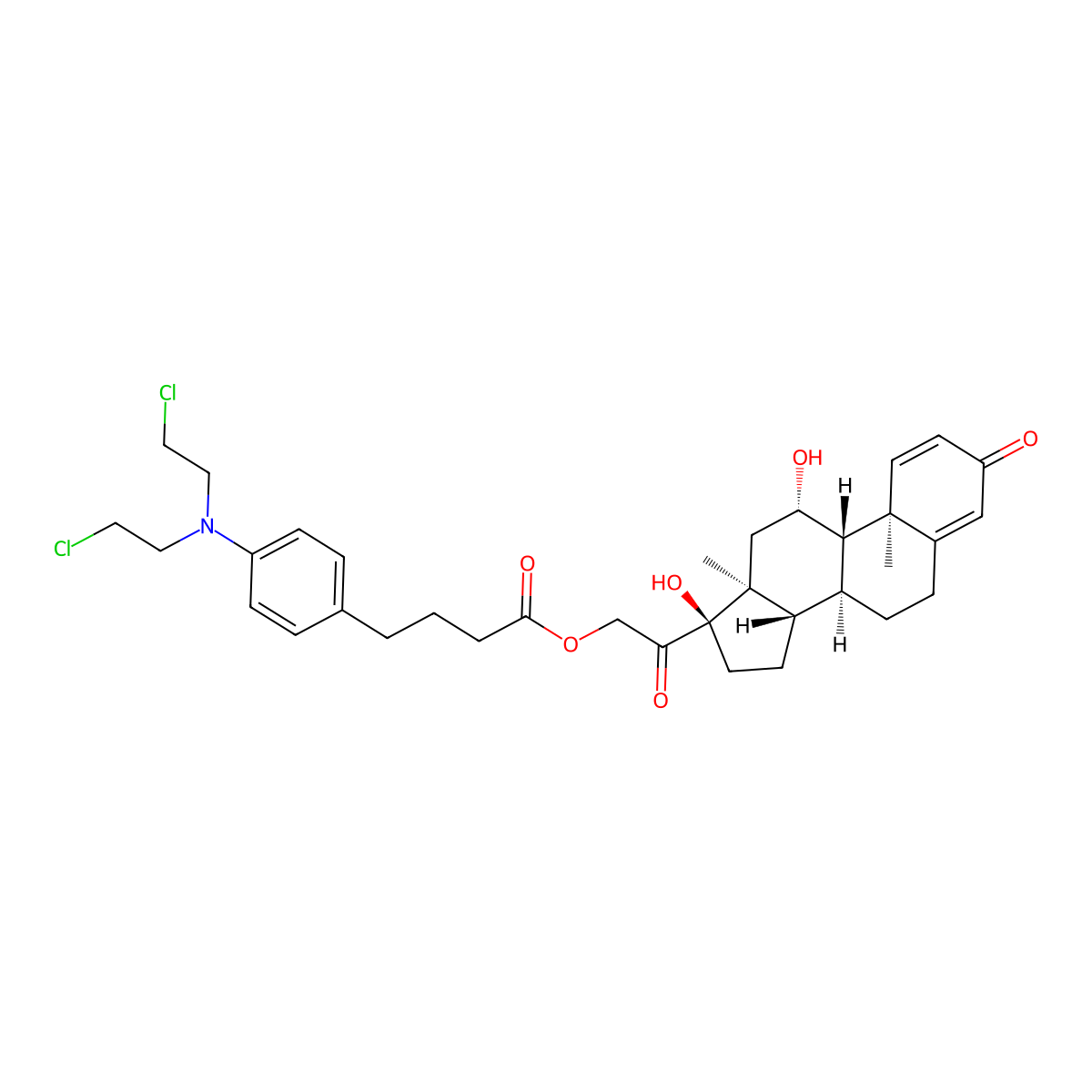 Prednimustine molecular structure, CAS 29069-24-7