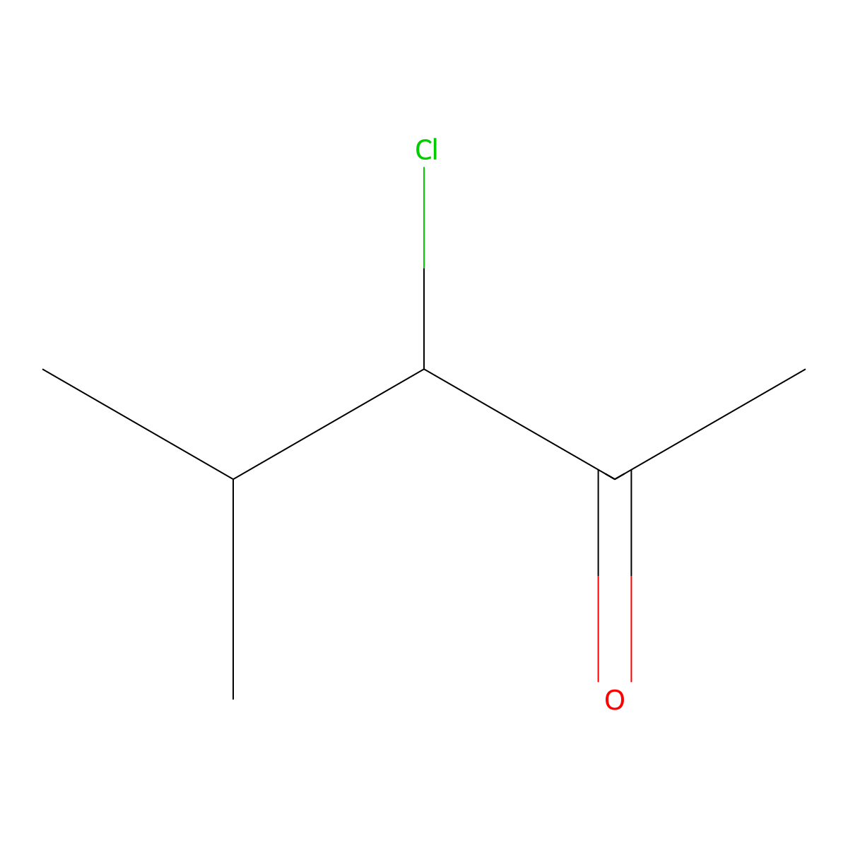 3-Chloro-4-methylpentan-2-one molecular structure, CAS 2907-70-2