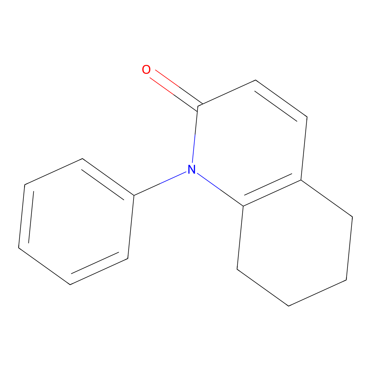 1-Phenyl-5,6,7,8-tetrahydroquinolin-2(1H)-one molecular structure, CAS 29071-86-1