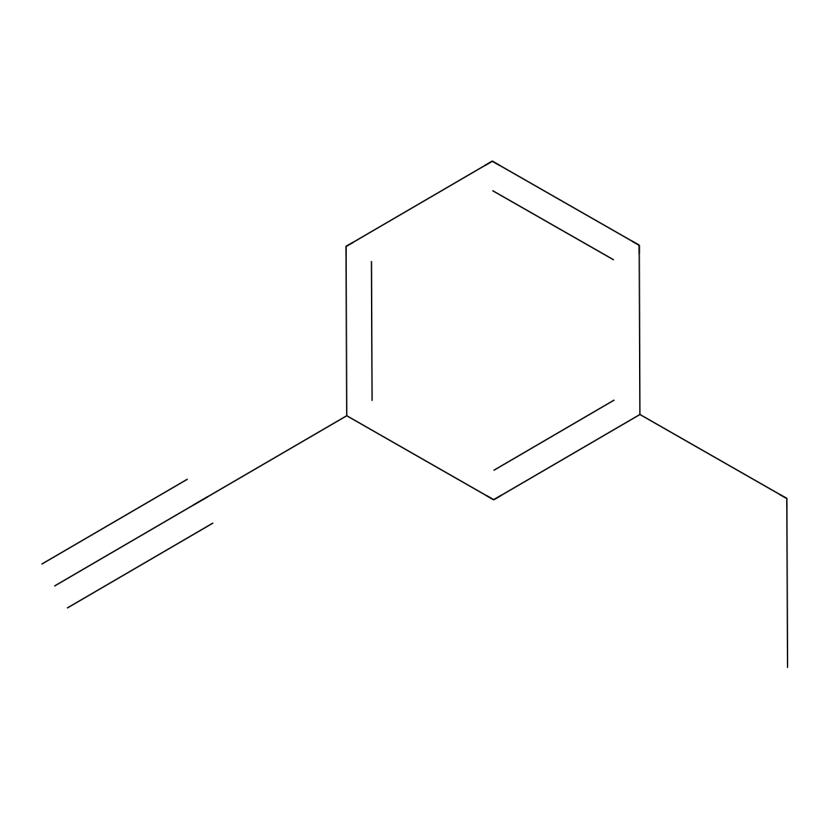 1-Ethyl-3-ethynylbenzene molecular structure, CAS 29074-77-9
