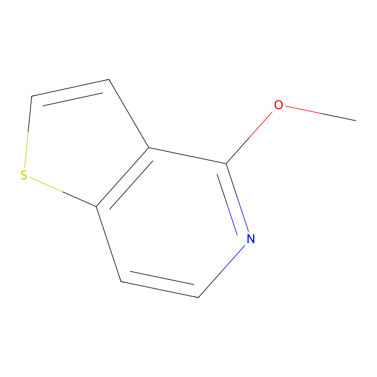 4-Methoxythieno[3,2-c]pyridine molecular structure, CAS 29079-70-7