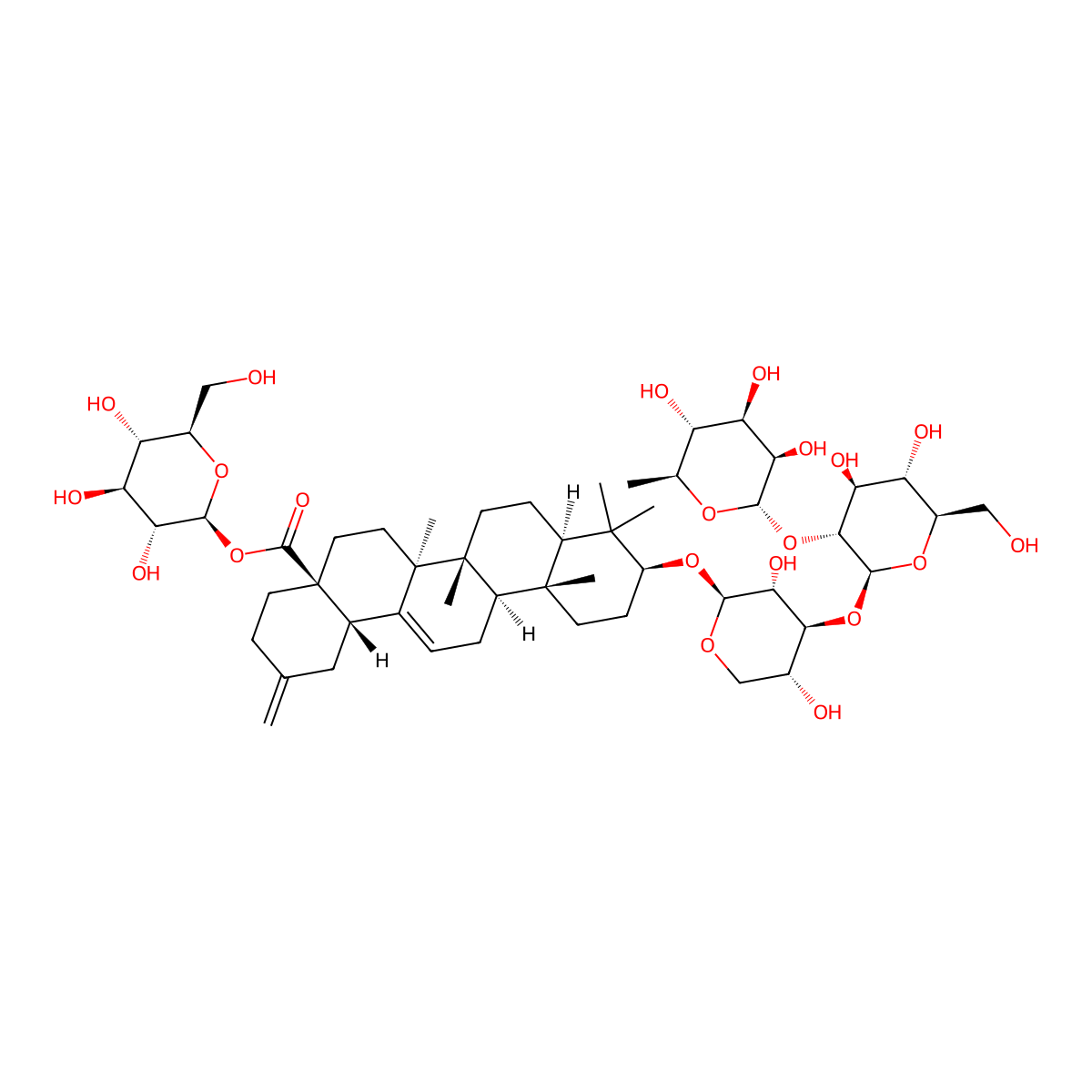 Eupteleasaponin I molecular structure, CAS 290809-29-9