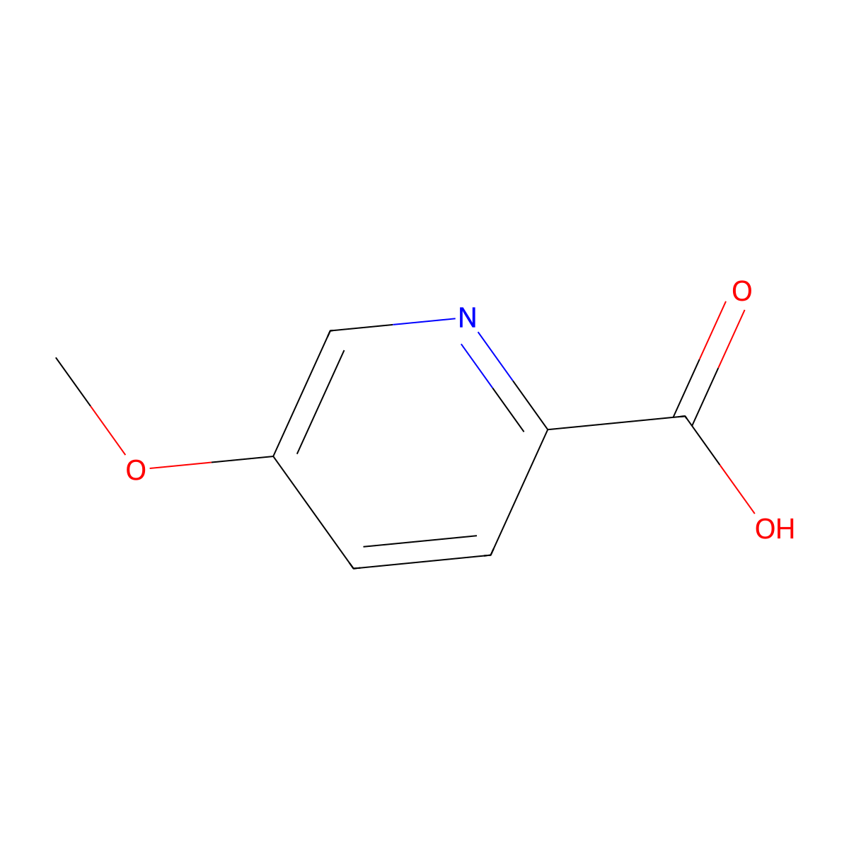 5-Methoxypyridine-2-carboxylic acid molecular structure, CAS 29082-92-6