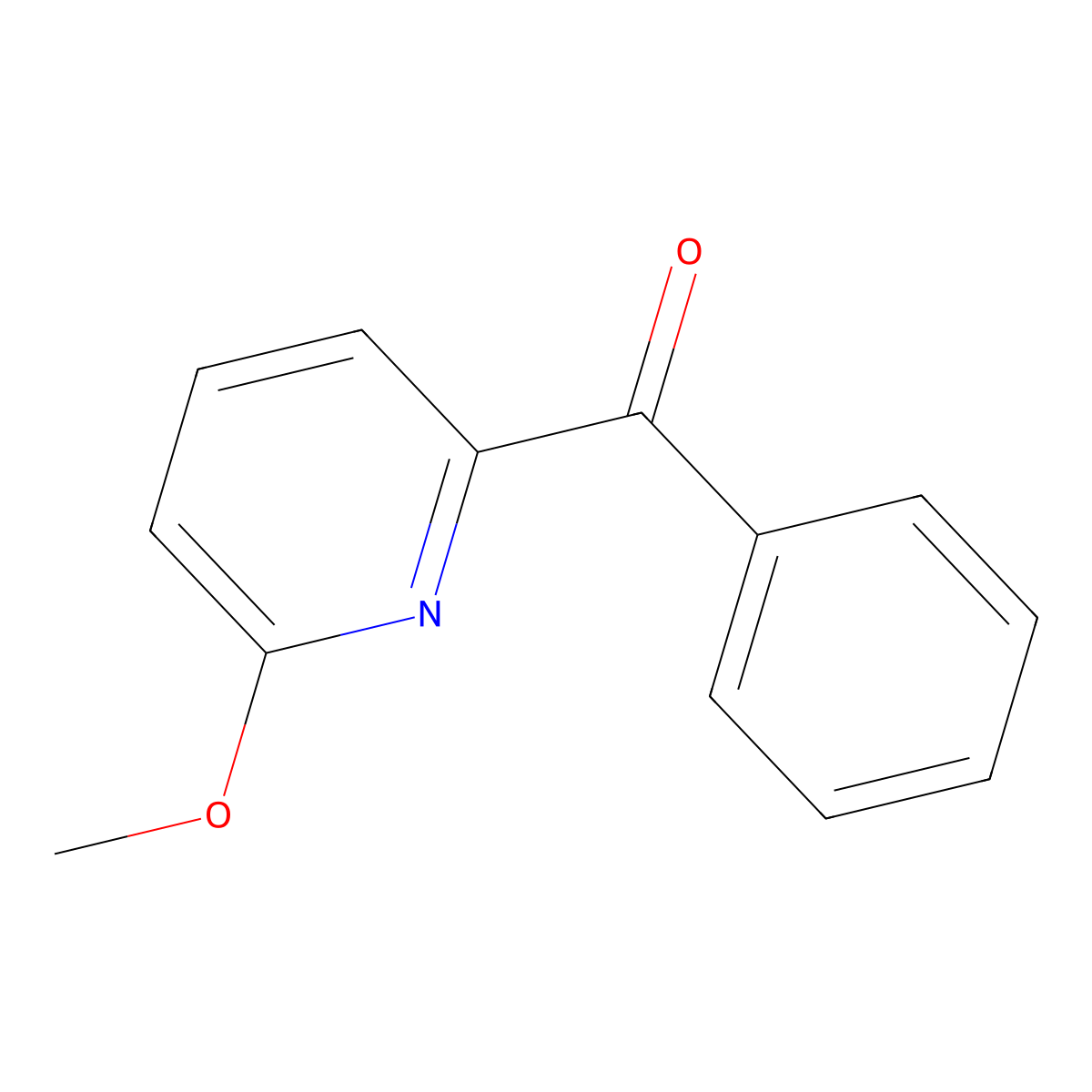 2-Benzoyl-6-methoxypyridine molecular structure, CAS 29082-97-1